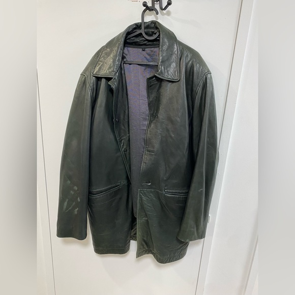 Long leather jacket - Picture 1 of 2